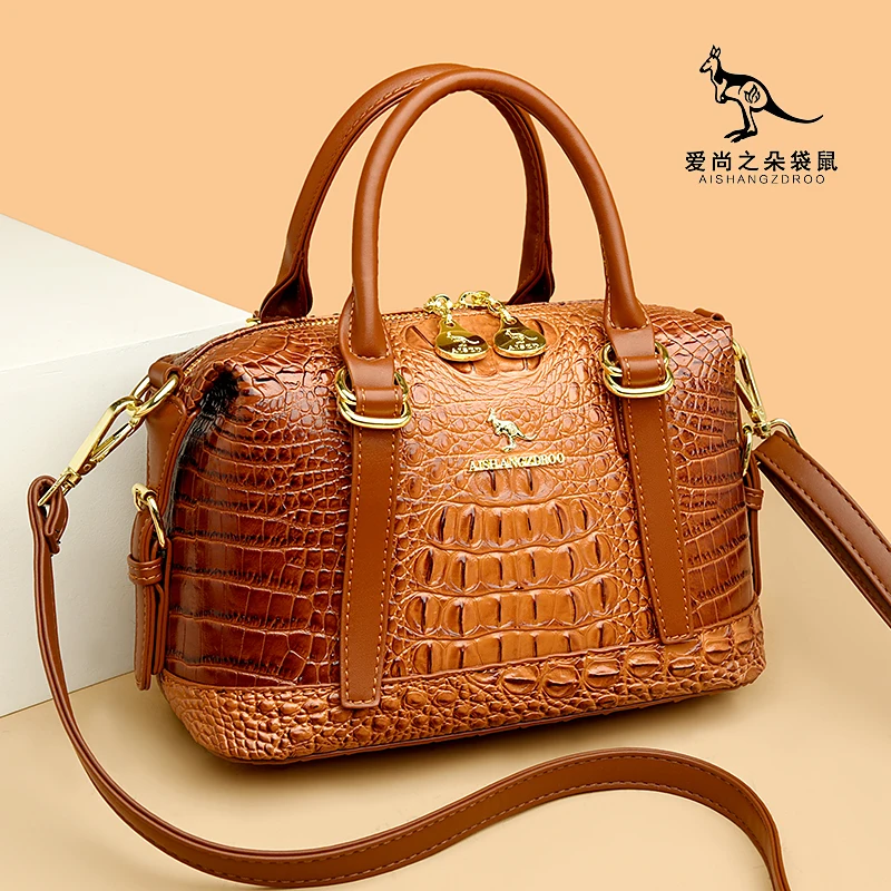 New Trend Crocodile Pattern Handbags Ladies Bag Designer Luxury Square Crossbody Bags Female Totes Shoulder Handbags for Women