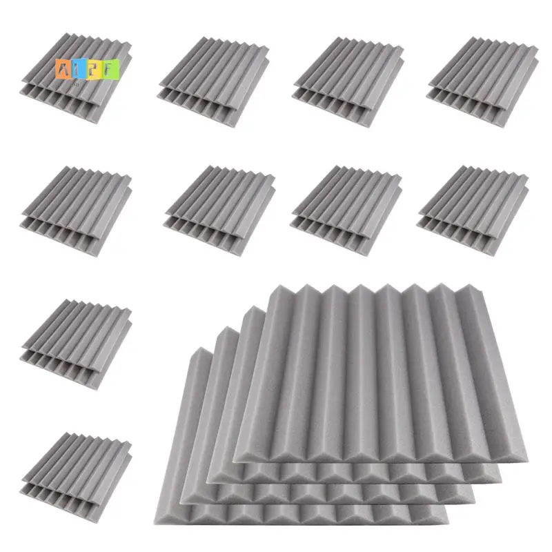 

A12E-24Pack 1 Inch X 12 Inch X12 Inch Soundproof Foam Panels Sound Absorbing Insulation For Recording Studio, Gaming Room