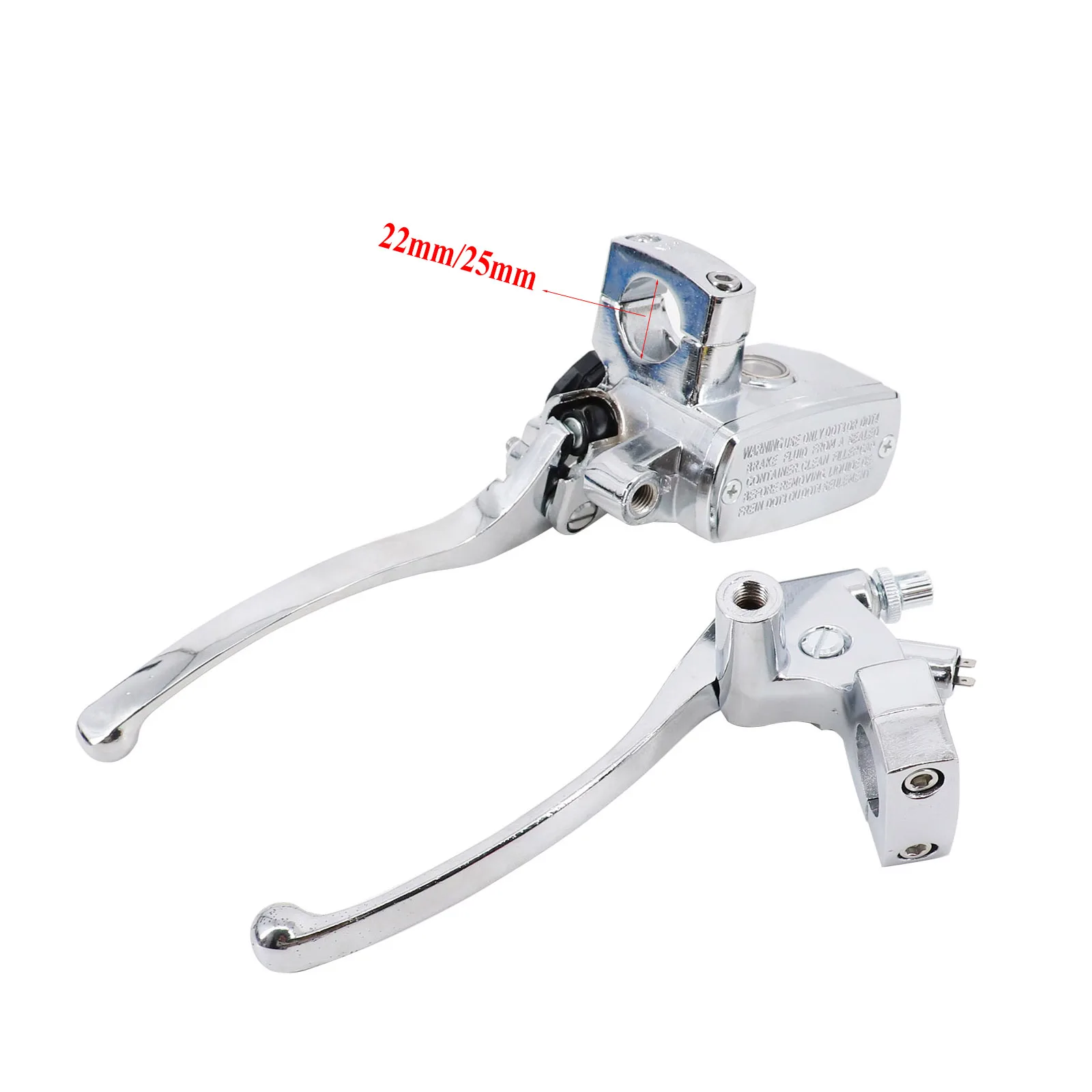 25mm Left Right Motorcycle Brake Clutch Master Cylinder Reservoir Levers For Honda Valkyrie GL 1500 VT Shadow 1100 VTX 1300 1800
