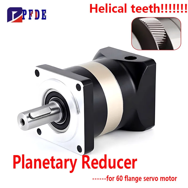 

Accurate Positioning Helical Planetary Reducer ≤ 5 arcmin Low Backlash Silent IP65 Protection Gearbox for 60 Flange Servomotor