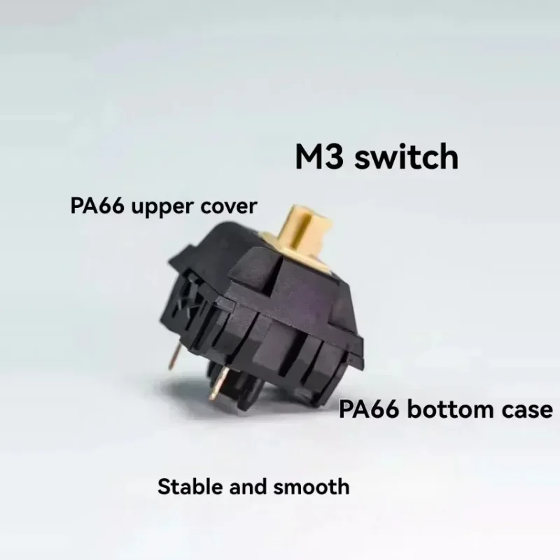 Y3 Switch HIFI 30g/40g/48g Trigger Linear Switch Custom Factory Lubrication Single Stage Dull Switch for MX Mechanical Keyboard