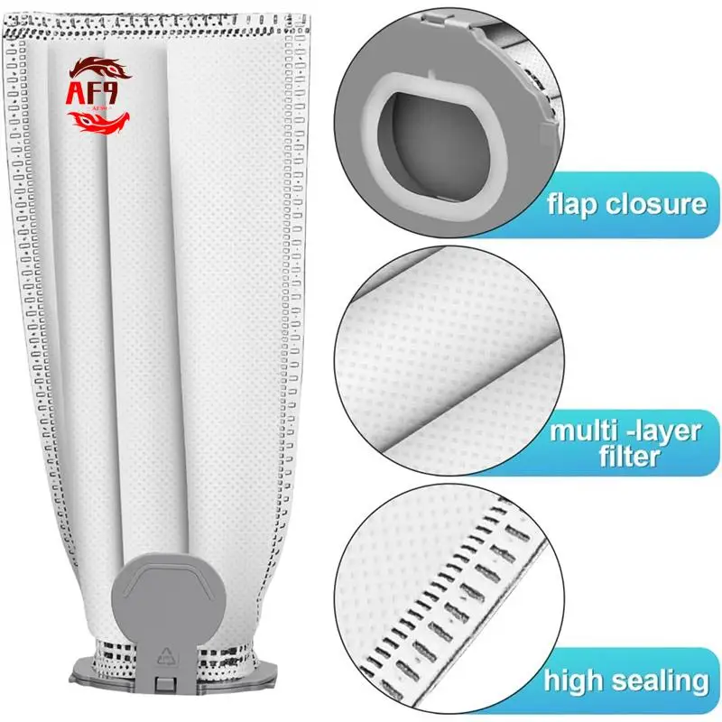 

AF90-8 Vacuum Cleaner Bags For Vorwerk Kobold FP7 VK7 Cordless Vacuum Cleaner With 2 Motor Protection Filters