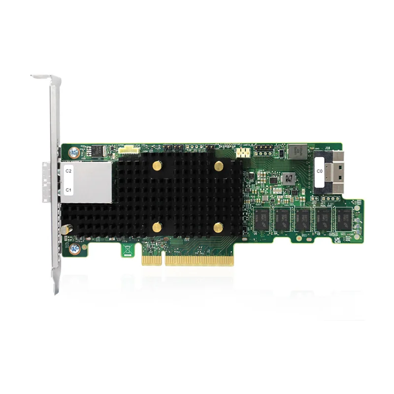 Broadcom MegaRAID 9580-8i8e 05-50076-00 12Gb/s Tri-Mode SAS/SATA/NVMe PCIe4.0 x8 RAID Controller 1xSFF-8654 2xSFF-8644 8GB Cache