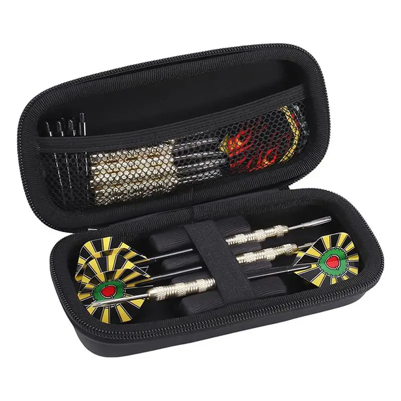 1PC EVA Boomerang Tip Bag Organizer 3-Cell Carrying Case Steel Plastic Tips Shaft Storage Pouch For Sports & Outdoors