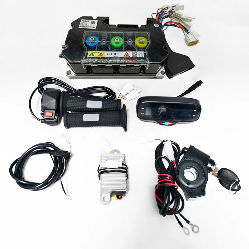 SOTION R72V700 عن بعد تيار مستمر 72 فولت فرش السيارات وحدة تحكم تبريد المياه دراجة نارية كهربائية اكسسوارات خنق أطقم #3