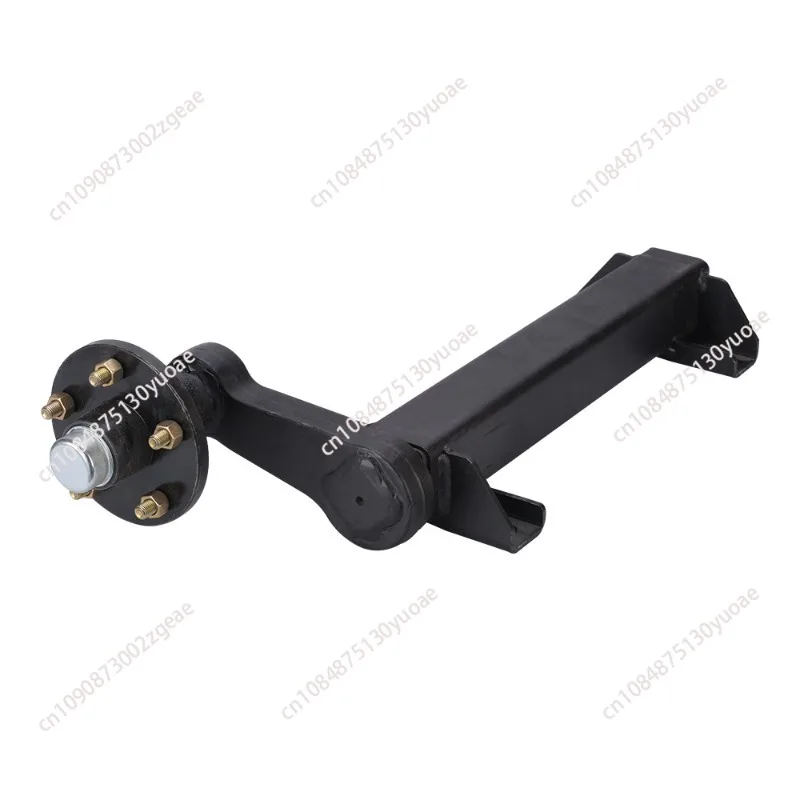 5 Hole Trailer Rubber Torque Rear Axle Assembly Wheel Hub RV Modified Axle Accessories 0.5 Ton Half Axle