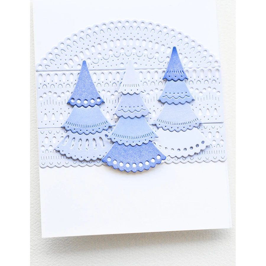 Lucky Goddess Metal Cutting Dies Nordic Whimsy Trees Diy Scrapbooking Photo Album Decorative Embossing Paper Card Crafts