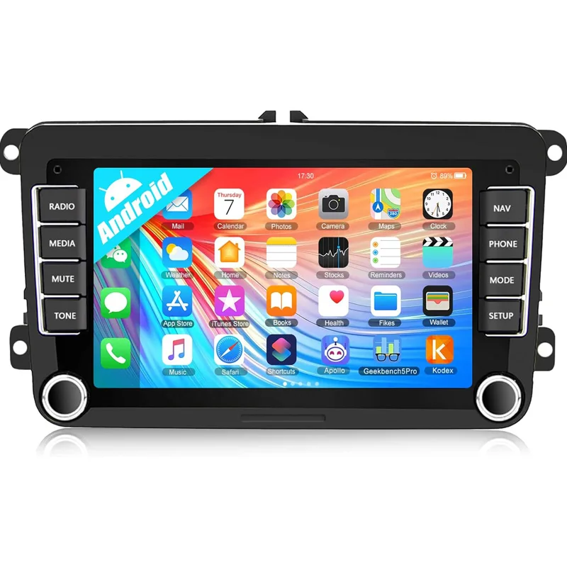

Android car radio for VW Volkswagen Passat stereo screen Carplay Android Auto Bluetooth GPS Navigation FM radio 7’ [2+32G]