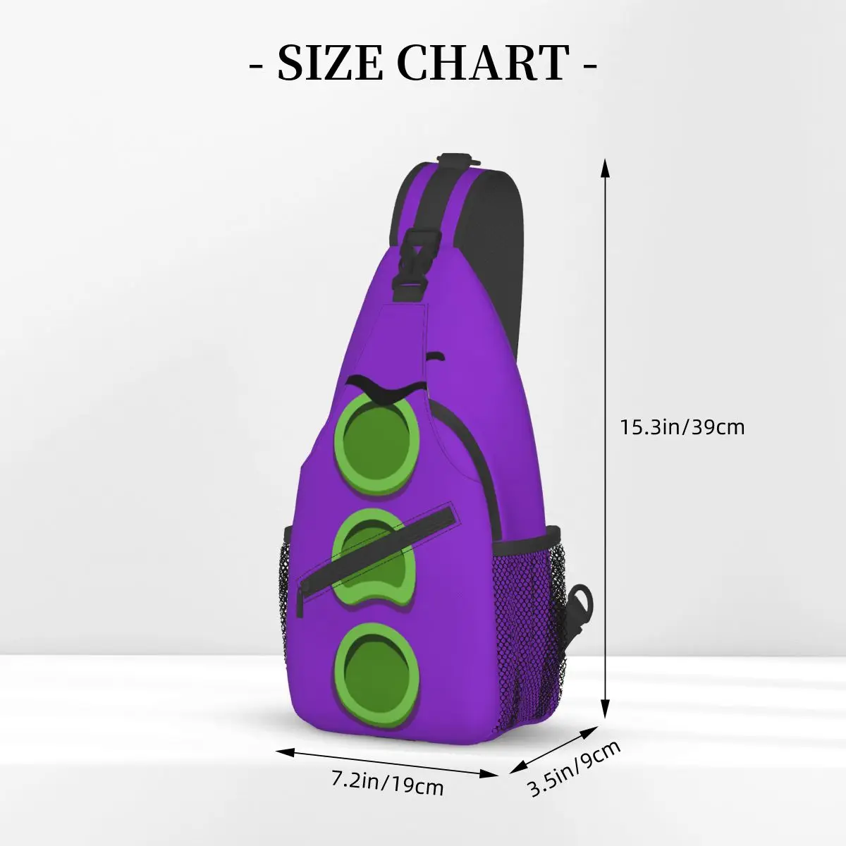 Purple Tentacle Day Of The Tentacle Crossbody Chest Bags Pockets Travel Pack Messenger Sports Teens Shoulder Bag Unisex