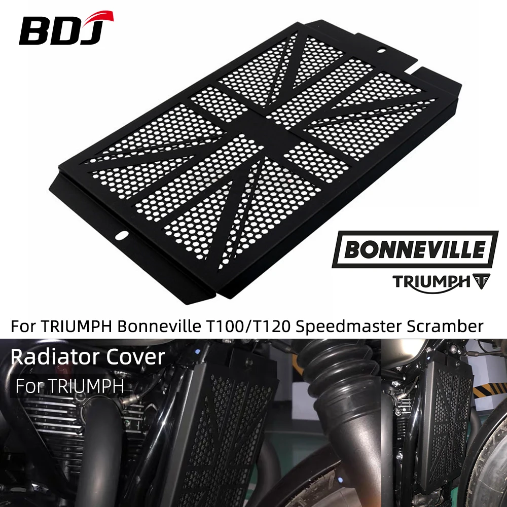 

BDJ Bonneville T100 защита радиатора мотоциклетная решетка протектор для Triumph Bonneville T100 T120 Bobber Street Scrambler