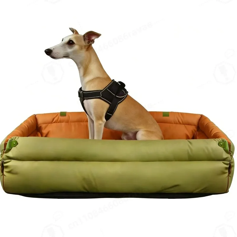 Extra Large Washable Pet Bed Sofa, Warm All Season Dog Cat Bed, Portable Car Back Seat Pet Cushion for Travel