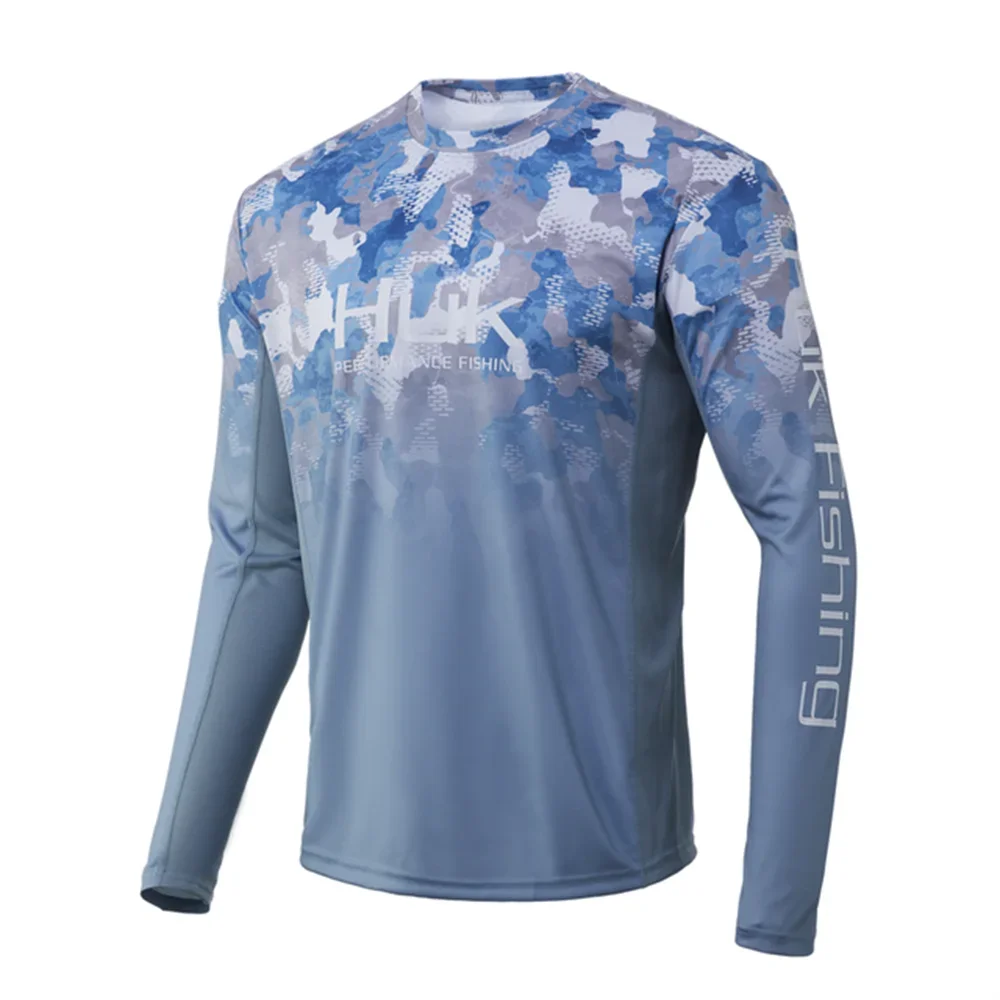 

HUK Fishing Shirt Long Sleeve Uv Protection Man Outdoor Summer Camouflage Moisture Wicking Jersey Performance Fishing Apparel