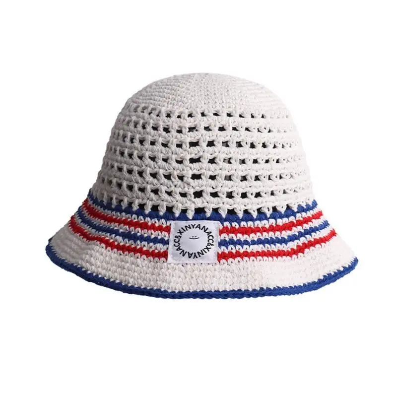 

31BB Patterned Breathable Fisherman Hat Fabric Warm Season Shore Headwear Korean Fashion Lightweight Outdoor Sun For