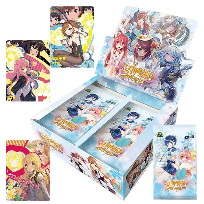 

Goddess Story Cards Booster Box Romantic Theme Anime Games Girls Rare Limited Collection Flash Card Family Toys Kids Xmas Gifts