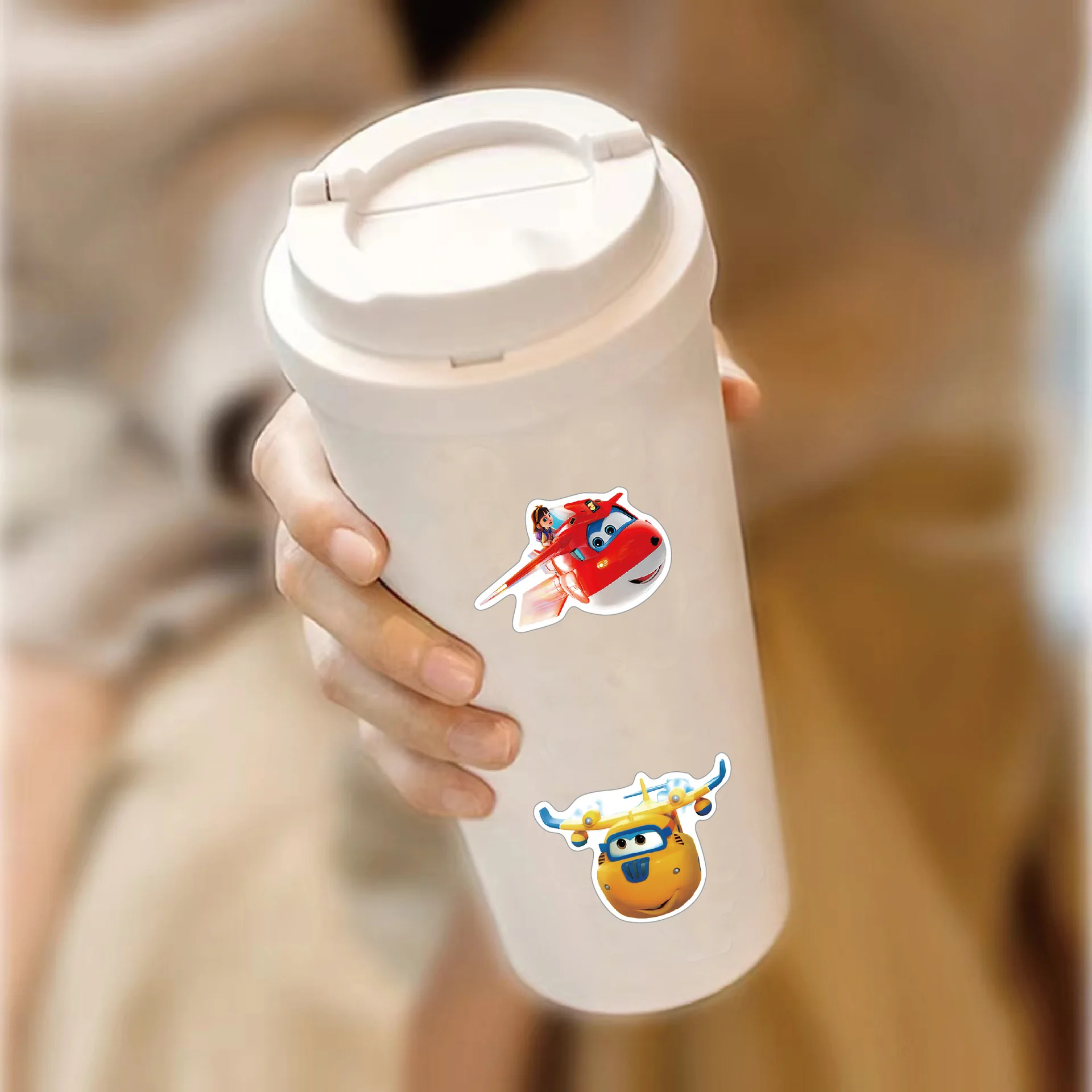 10/50 Uds. Pegatinas de superalas de animación de dibujos animados lindo divertido garabatos calcomanías impermeables juguete para regalo para niños DIY maleta calcomanías para funda de teléfono