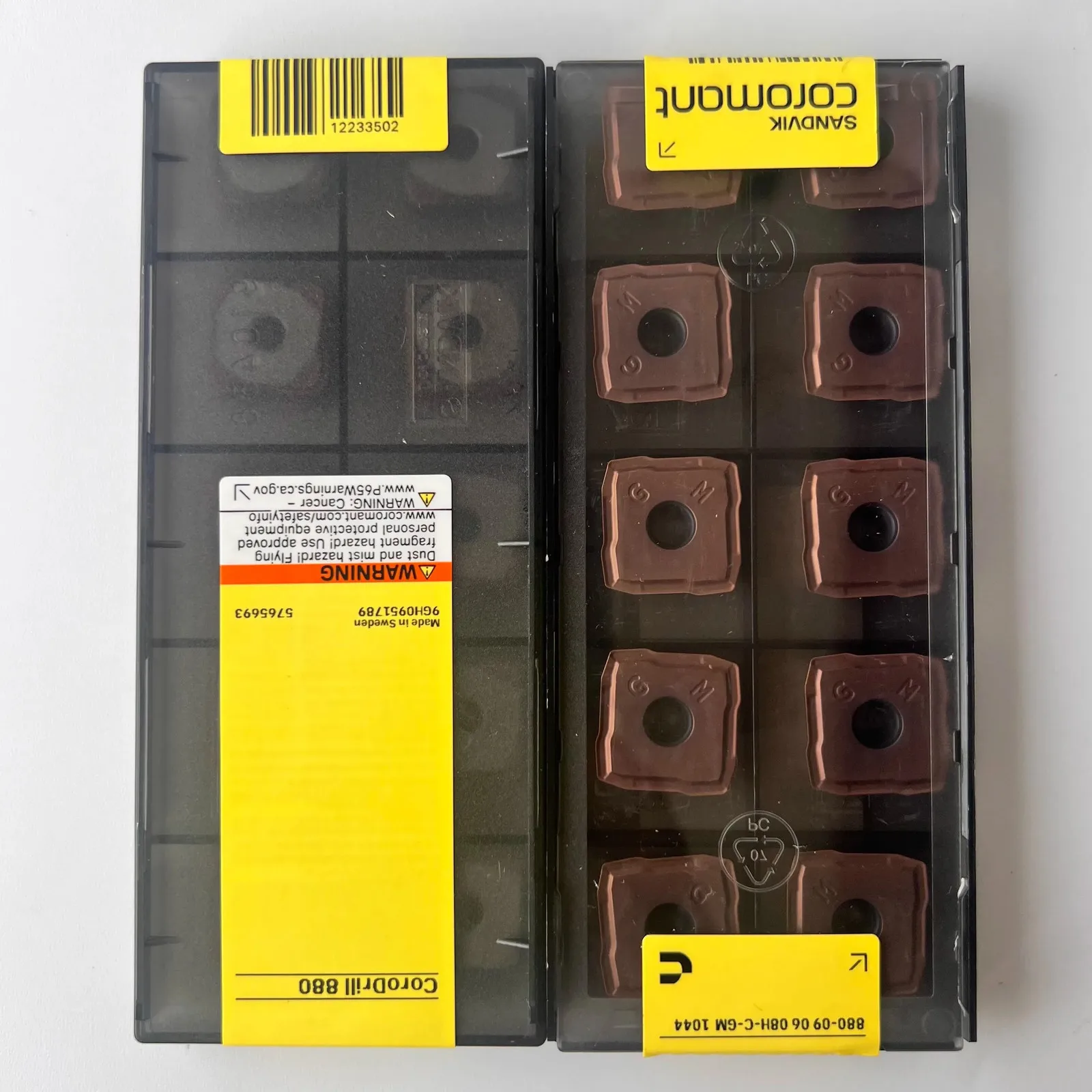 

SANDVIK / 880-090608H-C-GM 1044 / Hard alloy CNC Blade 10 Pcs