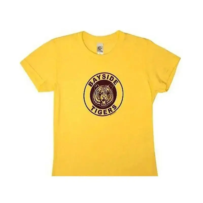 Ladies Junior s Saved by The Bell Bayside Tigers School Mascot Logo T shirt