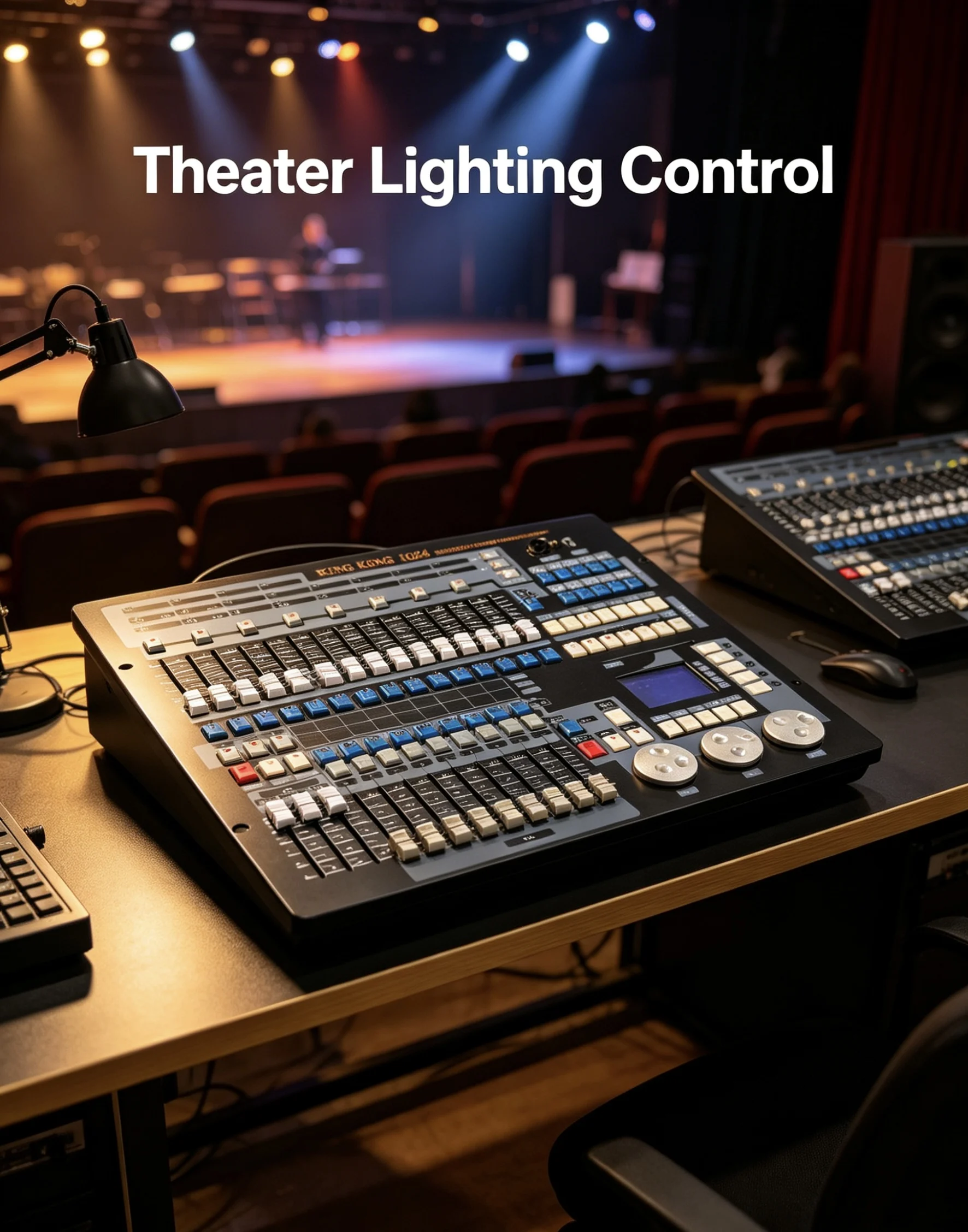 DMX Console 1024 Channels With Flight Case for Professional Stage Light Consoles Control Equipment