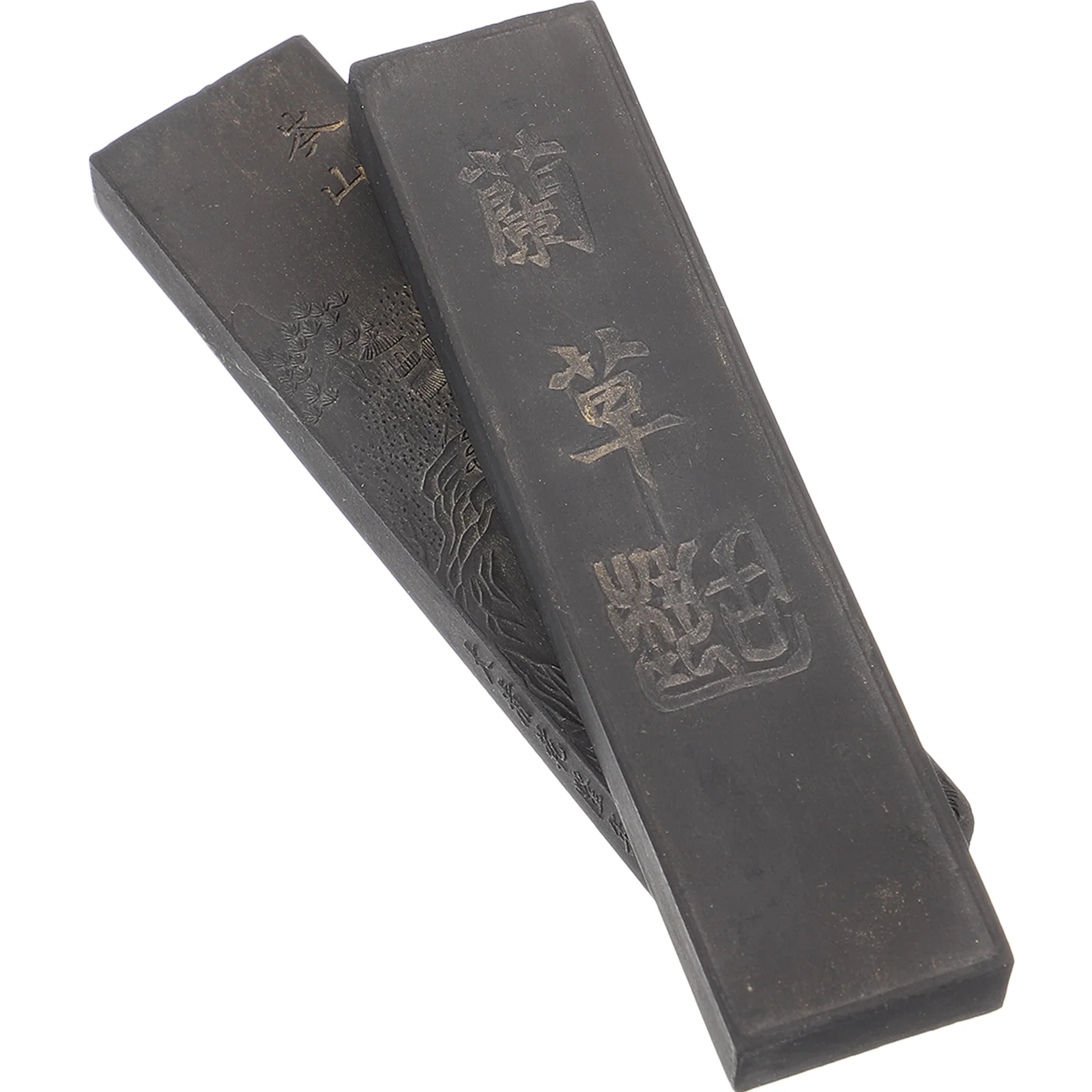 

2Pcs Grinding Chinese Ink Stick Traditional Handmade Calligraphy Ink Blocks for Drawing Writing Student Art Supplies Creative