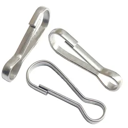 304 Stainless Steel Lanyard Snap Clip Hooks 11mm-60mm Spring Buckle For Keychain Keyring DIY Jewelry Accessory