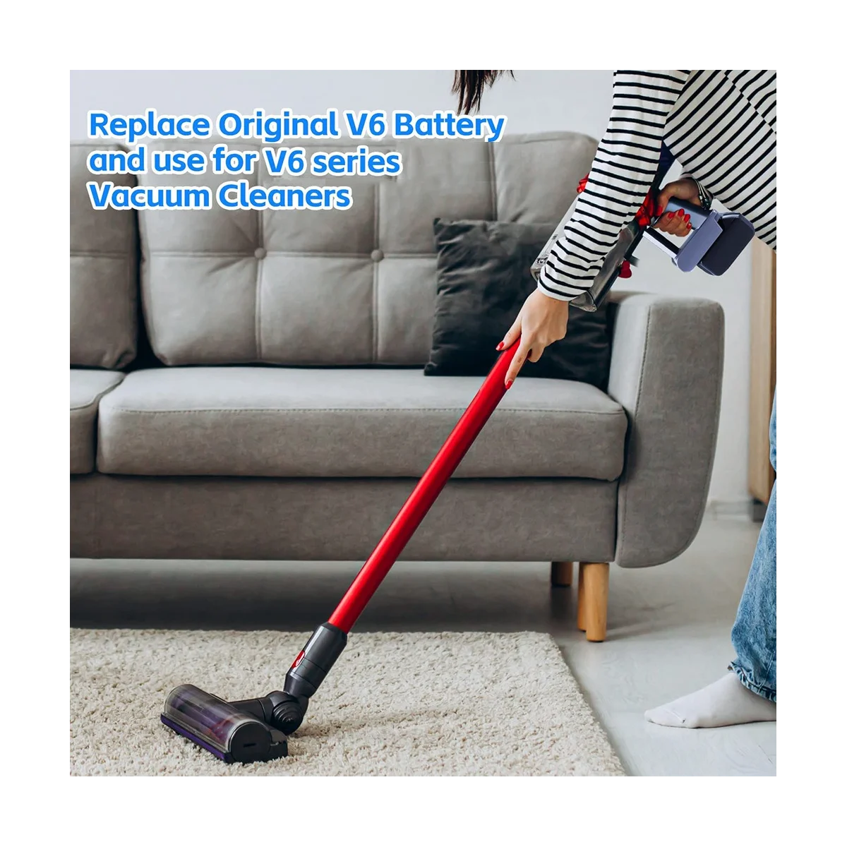 Адаптер A57G-V6 для литий-ионного аккумулятора Makita 18 В, преобразователь в инструмент Dyson V6, для аккумулятора Makita 18 В BL1830 BL1850