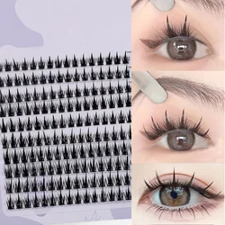 160 Rows Cluster Lashes Faux Mink Eyelashes Cluster Natural Eyelash Extension 3D Russia Strip Individual Eyelashes Cluster Makeu