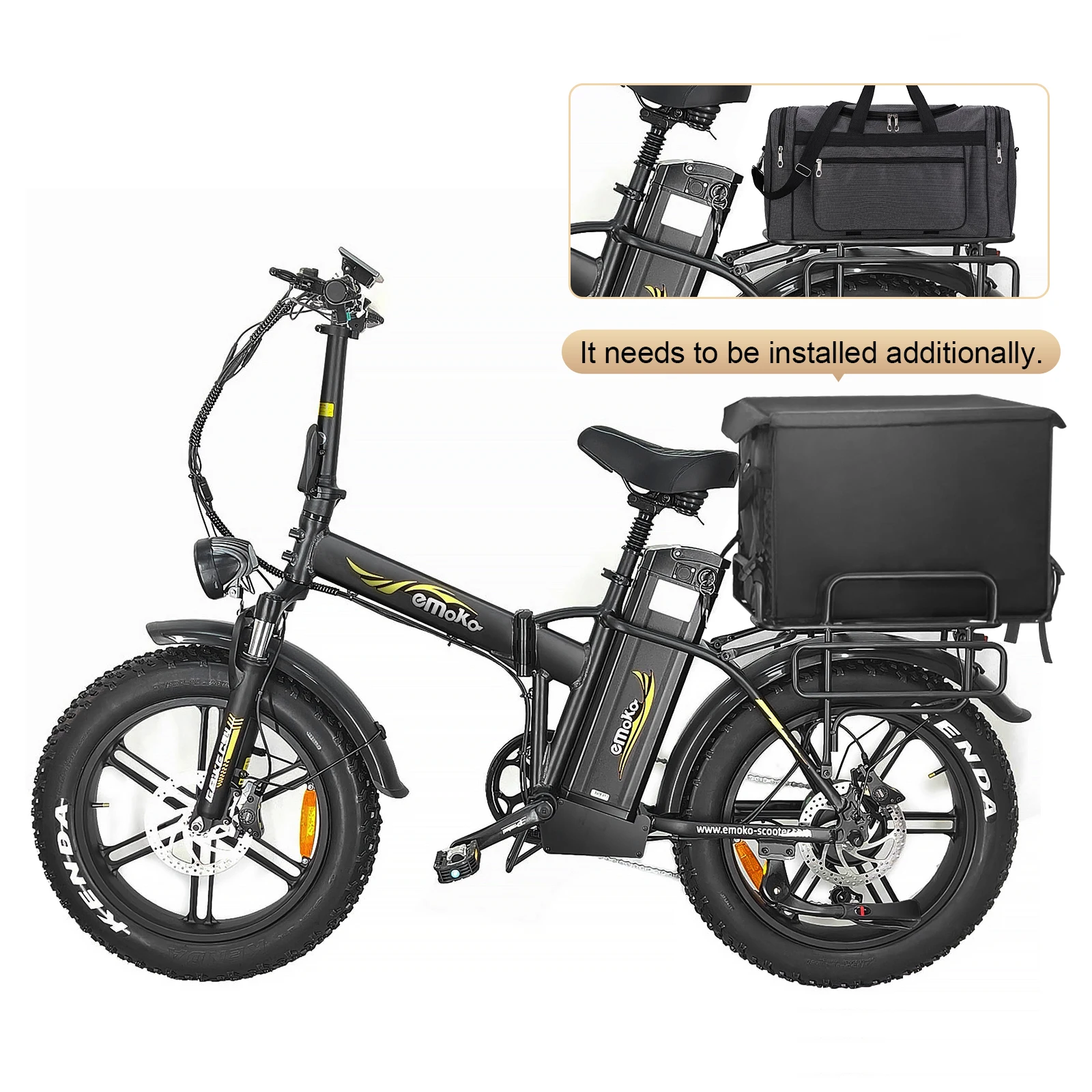 

Brushless three-speed, wide-tire electric city bike