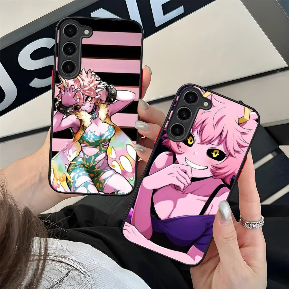 

Hero Academia Mina Ashido Phone Case for Samsung Galaxy S25 S24 S23 S22 S21 Plus FE Ultra Colour Silicone Protective Pretty