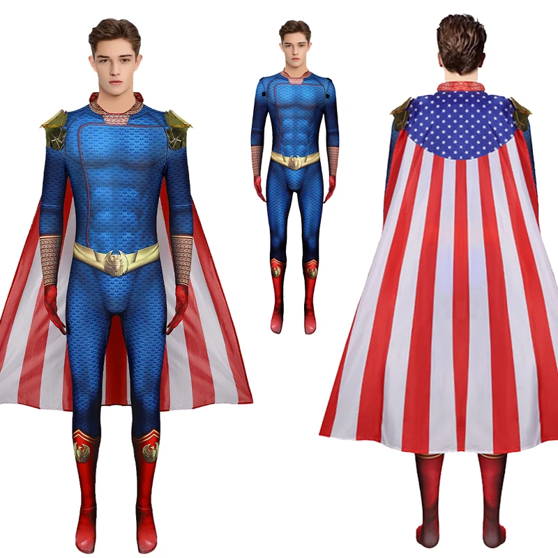 

The Boys The Homelander The Deep Movie Косплей Костюмы для взрослых Спандекс Зентаи Хэллоуин Косплей Мальчики Индивидуальное боди