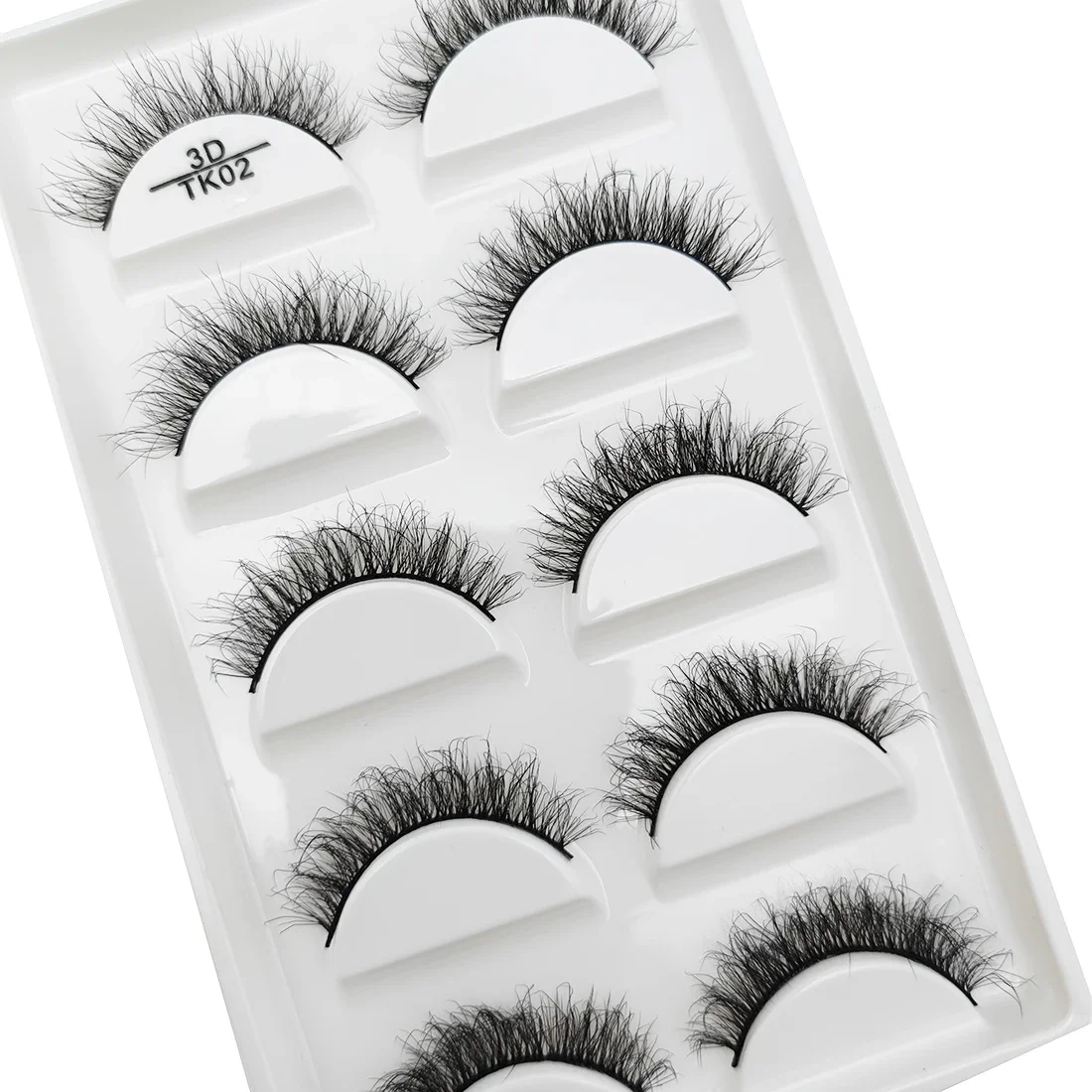 New 5 Pairs Natural False Eyelashes Makeup 3D Fluffy Faux Lashes Mink Eyelash Fake Eye Lashes Make Up Beauty Tools New Natural