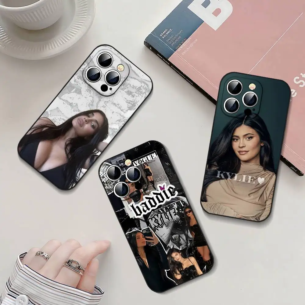 

Singer K-Kylie J-Jenner Slim Black Phone Case Perfect Fit For IPhone 17,16,15,14,13,11 Pro Max,Plus,X,Xr,Xs Max,13Mini