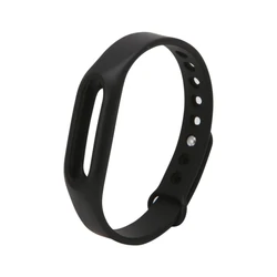 Black Silicone Wrist Band Strap Wristband Replacement Smart Watch Band For Xiaomi Mi Band 1