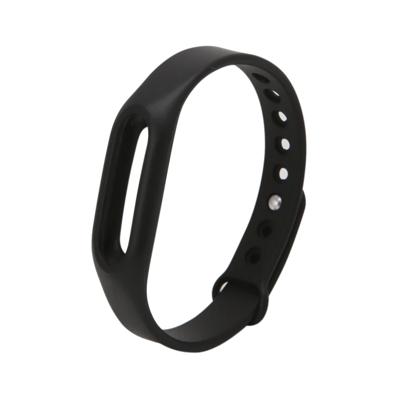 Black Silicone Wrist Band Strap Wristband Replacement Smart Watch Band For Xiaomi Mi Band 1