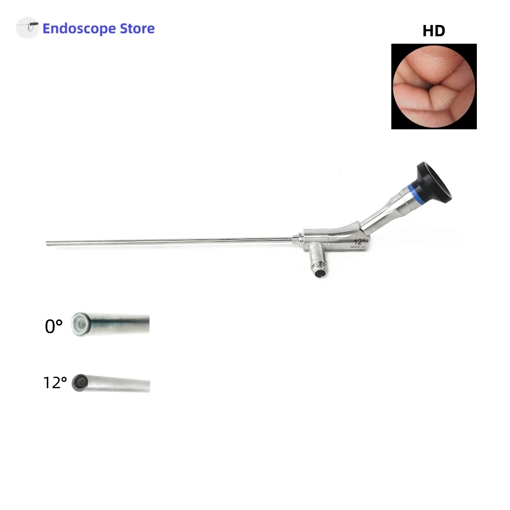 

HD 0 ° 12 ° Самоудерживающийся жесткий эндоскоп с боковым видом, ларингоскоп, оптика, телескоп для обследования горла, ветеринарные домашние животные