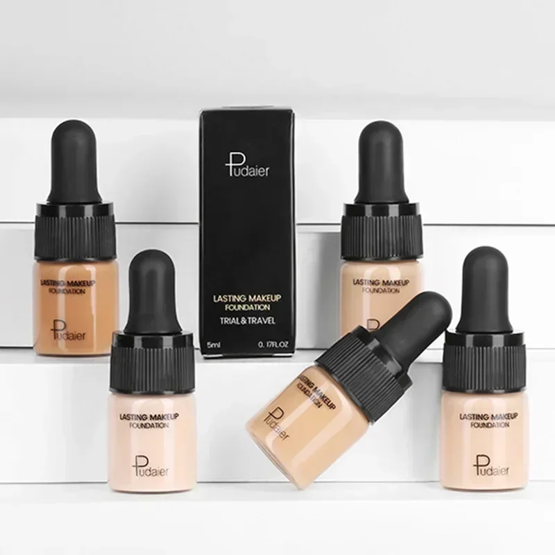 New Small Bottle Liquid Foundation Cream For Face Concealer Matte Female Makeup Base Waterproof Long Lasting Facial Cosmetics