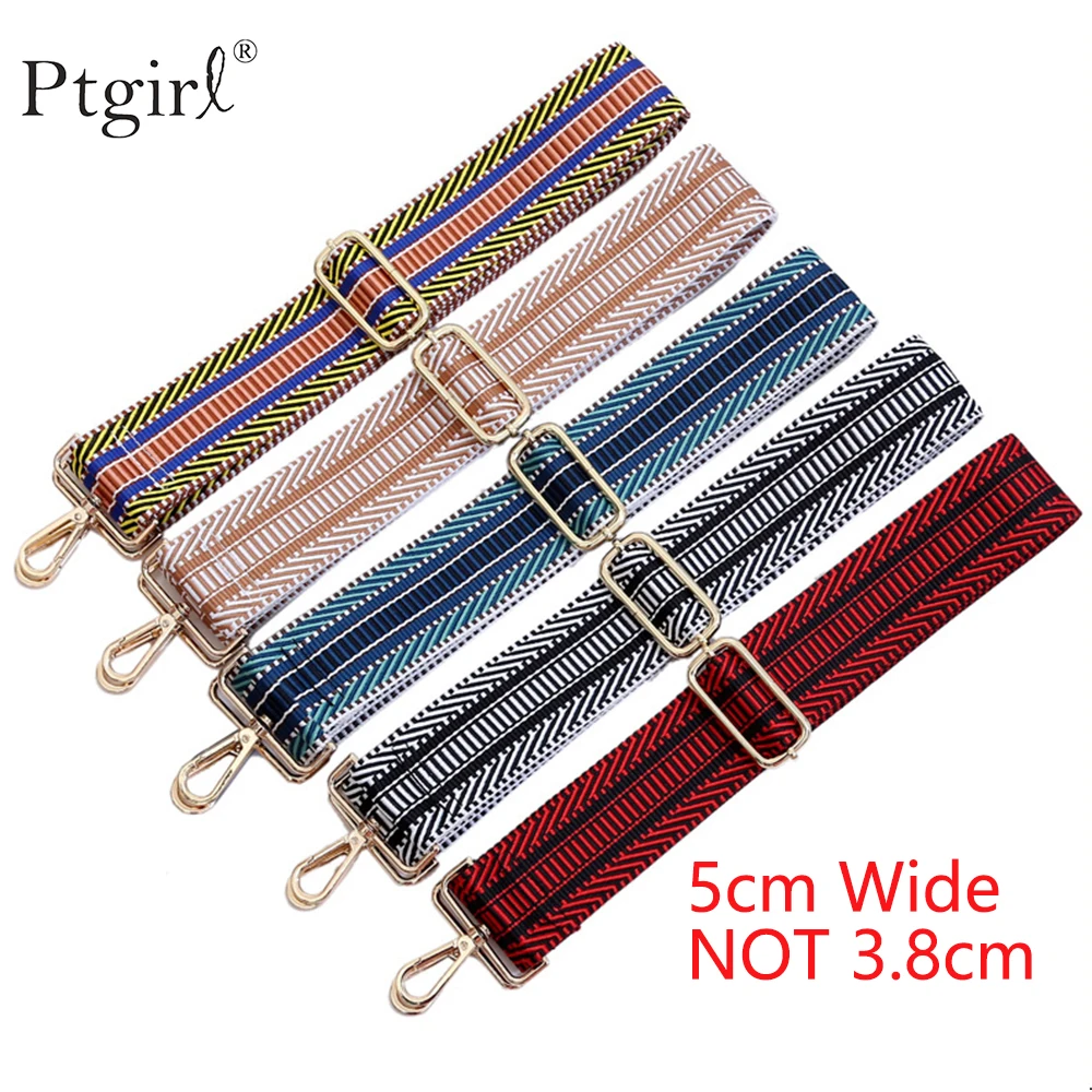 Women Bags Strap Fashion Adjustable Shoulder Strap Accessories Parts Messenger 2025 Hanger Handbag Colorful Nylon Strap 140cm