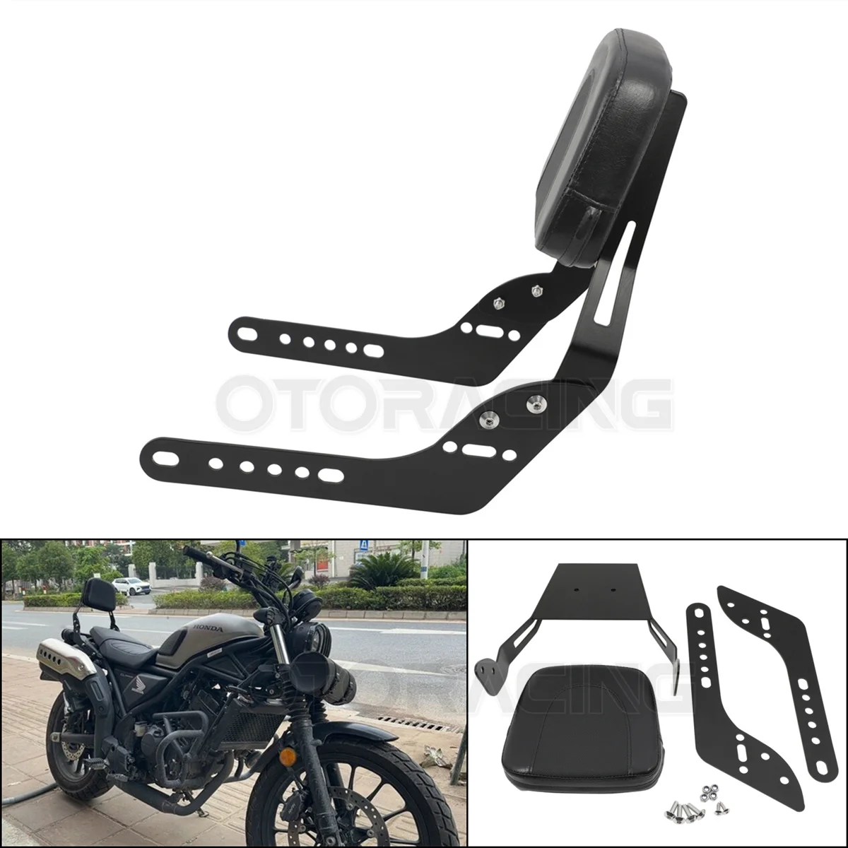 Motorcycle Rear Passenger Backrest Sissy Bar For Honda CL500 CL250 CL300 SCL500 CL 500 250 300 2023-2024