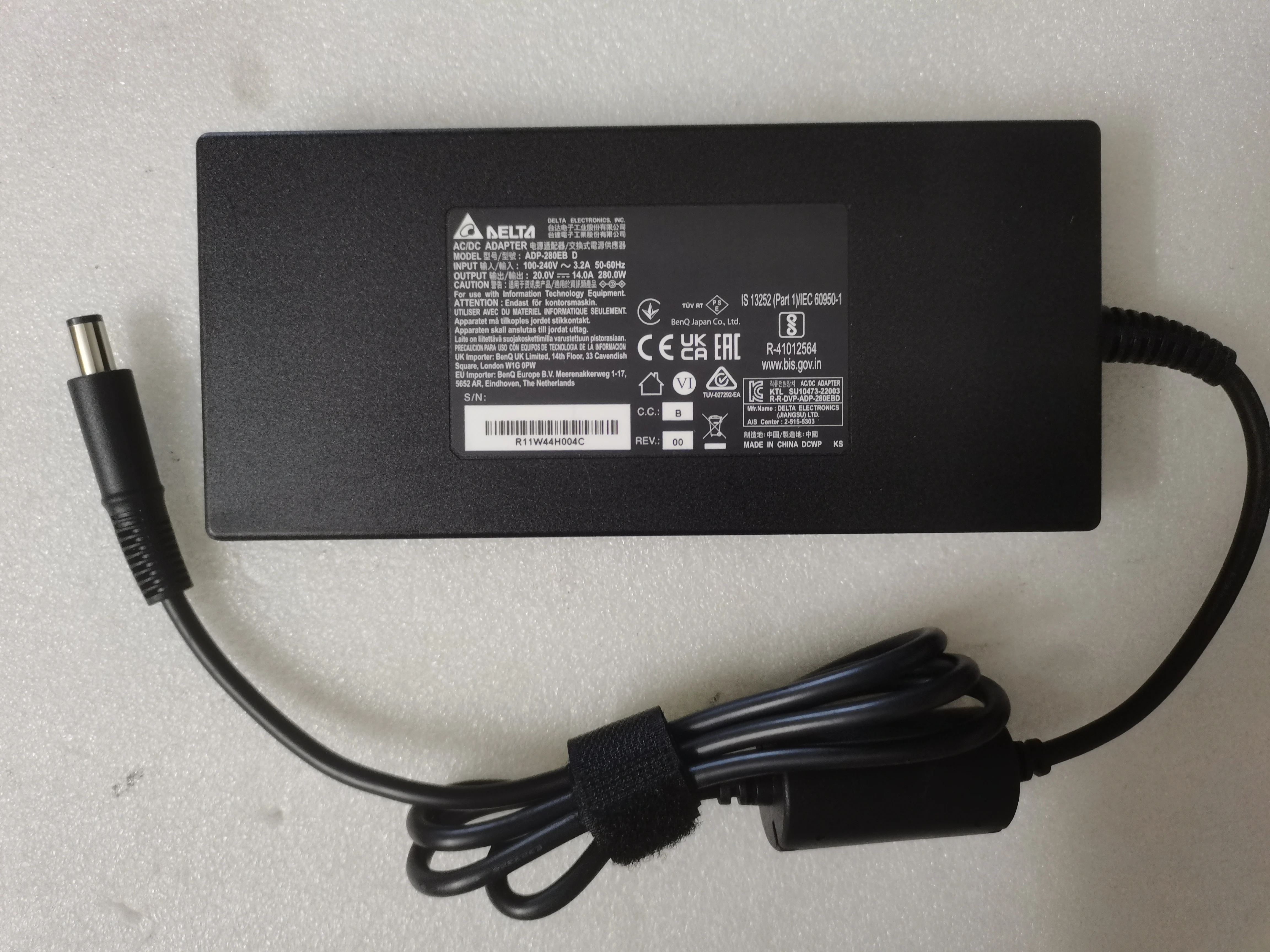 

OEM Slim Delta 20,0 V 14.0A ADP-280EB D REV:00 7,4 мм * 5,0 мм, адаптер переменного тока для зарядного устройства ASUS/MSI Monitor 280 Вт