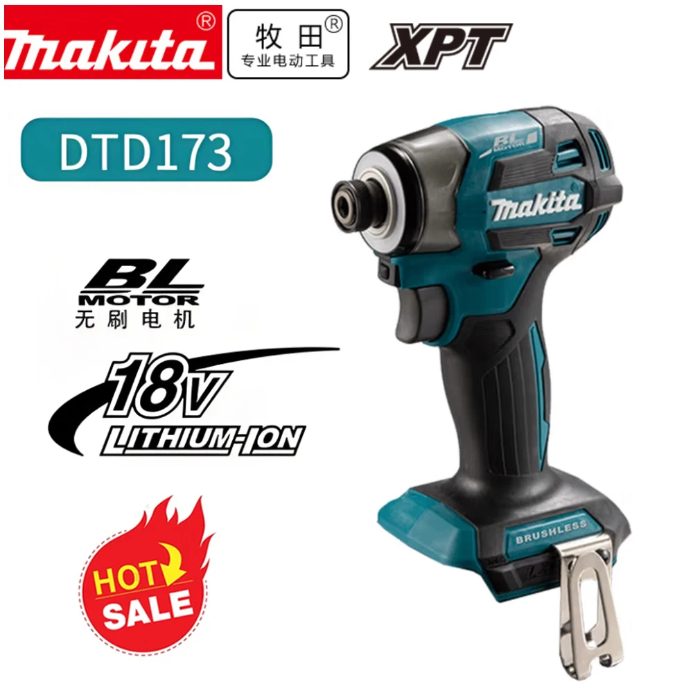

Original Makita DTD173 Brushless Impact Driver 180N.m Cordless Electric Drill Screwdriver Power Tool For Makita 18V Battery