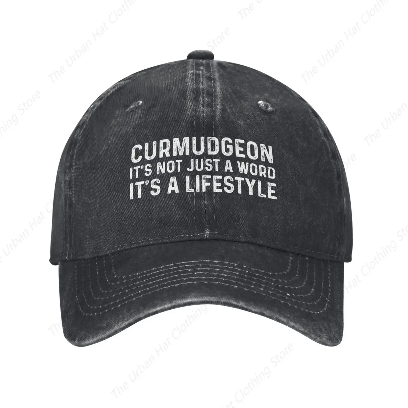 Curmudgeon It's Not Just A Word It's A Lifestyle Trucker Hat for Women Men Baseball Cap Trendy Sun Caps for Daily All Season GYM