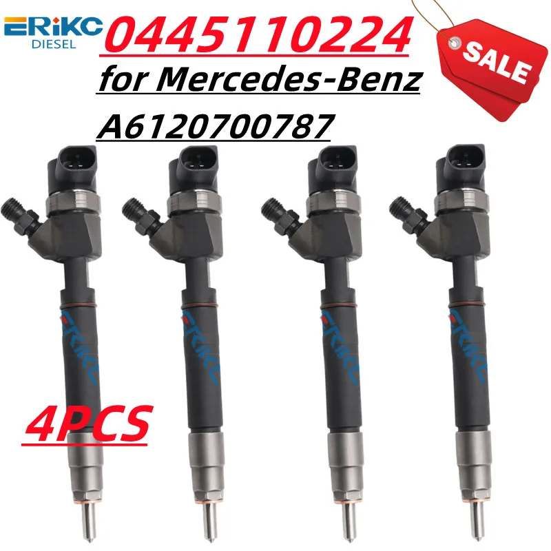 0445110224 Common Rail Fuel Injector 0 445 110 224 Diesel Injectors Nozzle 0445 110 224 for Bosch Mercedes-Benz MB A6120700787