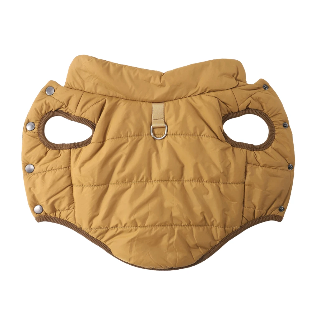 Hundejacke, Warmer Wintermantel für kleine und mittelgroße Hunde, Katzen, wasserdichte Welpenkleidung, dickes Fleece, Bekleidung für Dackel und Französische Bulldogge – Detail 6