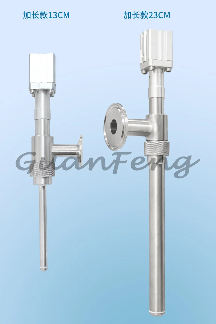 Anti Drip Chuck Straight Head Stainless Steel Extended Filling Valve Anti Foaming Liquid Filling Machine Accessories