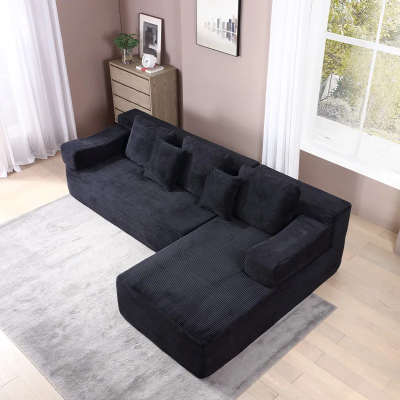 Foreign trade high-density compression sofa combination module living room sofa bed lazy sponge small apartment sofa