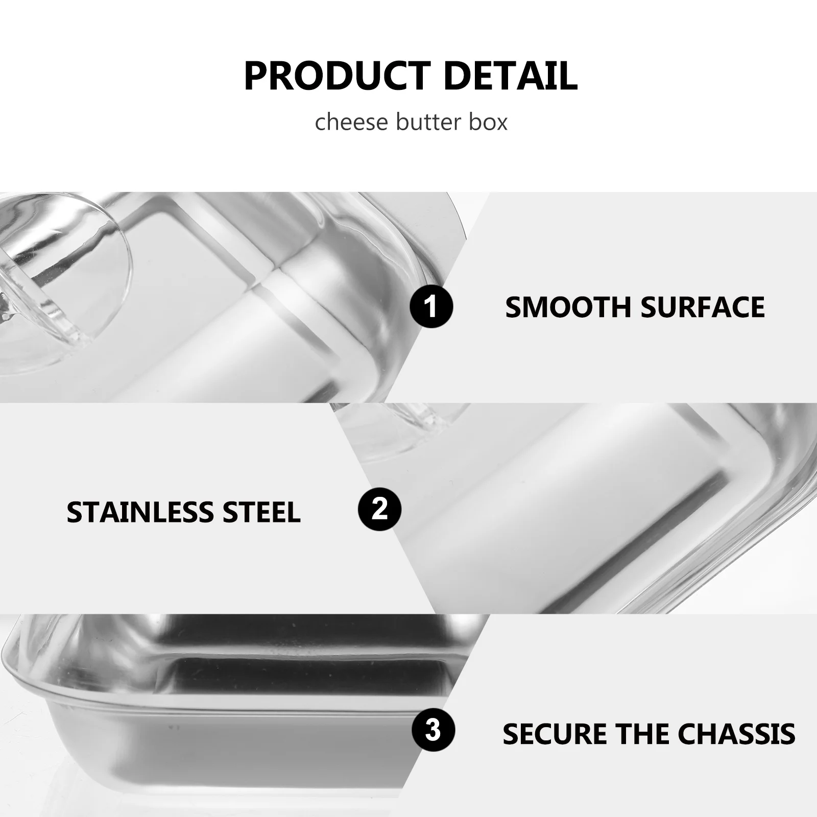 

1Pcs Butter Dish with Lid Premium Food Grade Storage Box for Butter Cookies Fruit Household Tableware Elegant Dessert Serving