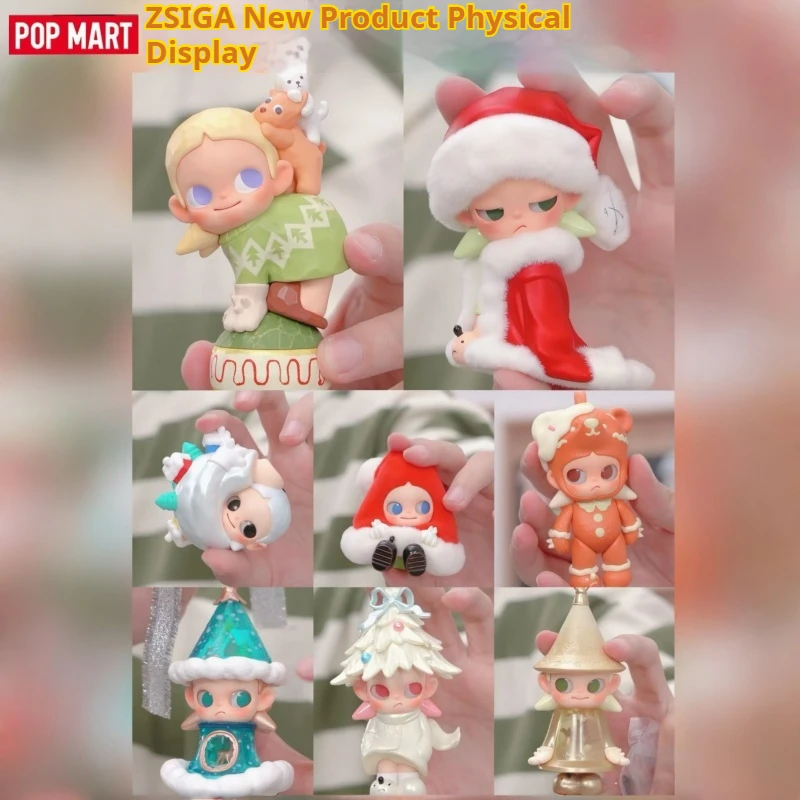 Popmart حقيقية Zsiga الشتاء من الهدايا أنيمي قلادة دمية صندوق أعمى العصرية الشكل لعبة حقيبة أنيقة ديكور تحصيل هدايا عيد الميلاد اللعب #6