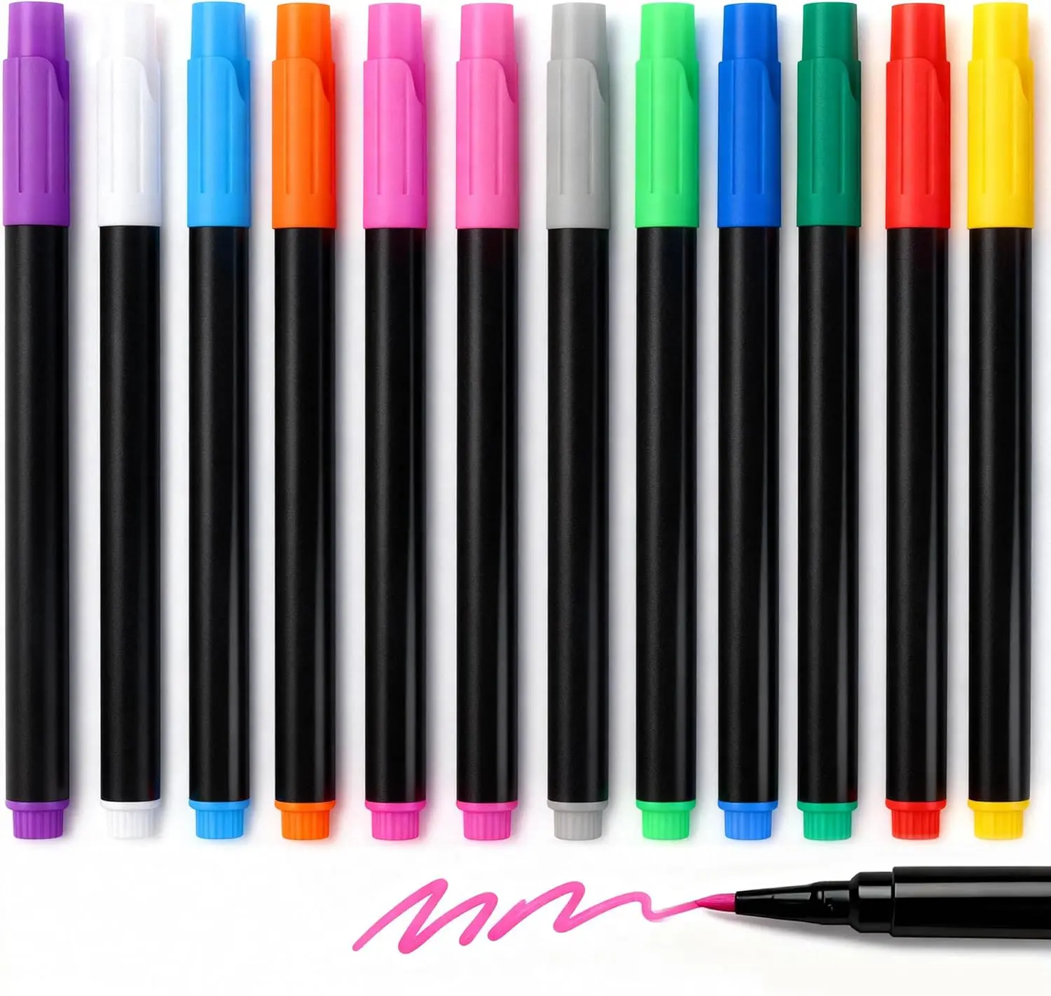 12-color LED notepad marker, reusable graffiti book luminous acrylic bulletin board, and neon-colored erasable fountain pen