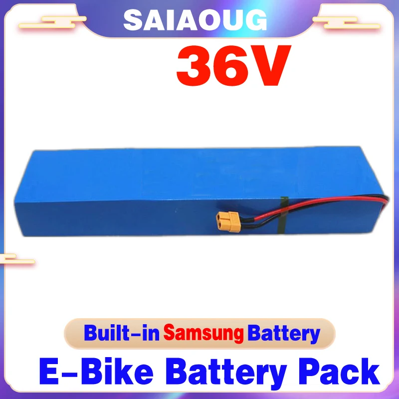 Original 36V 30Ah Electric Bike Sam-sung Lithium Battery Pack 20Ah Li ion Ebike Battery for Bicycle Scooter Motorcycle+Charger