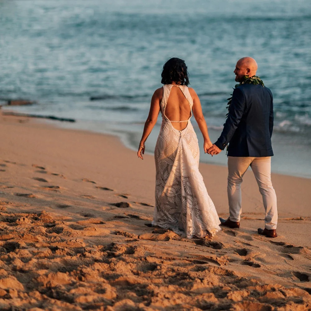 Zeemeermin Trailer Jurk Voor Bruiloft Bruidsmeisje Banket Feest Vakantie Prom Quinceanera Jurken