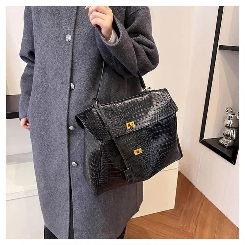 

Leather Shoulder Bags for Women Korean Style Handbags Versatile Minimalist Luxury Office Lady High Quality Vintage Tote Bags